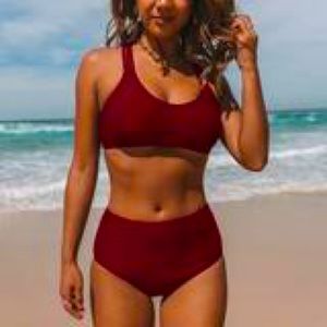 XL Red strappy back bikini